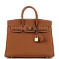 Hermes Birkin 25 Gold Togo Gold Hardware