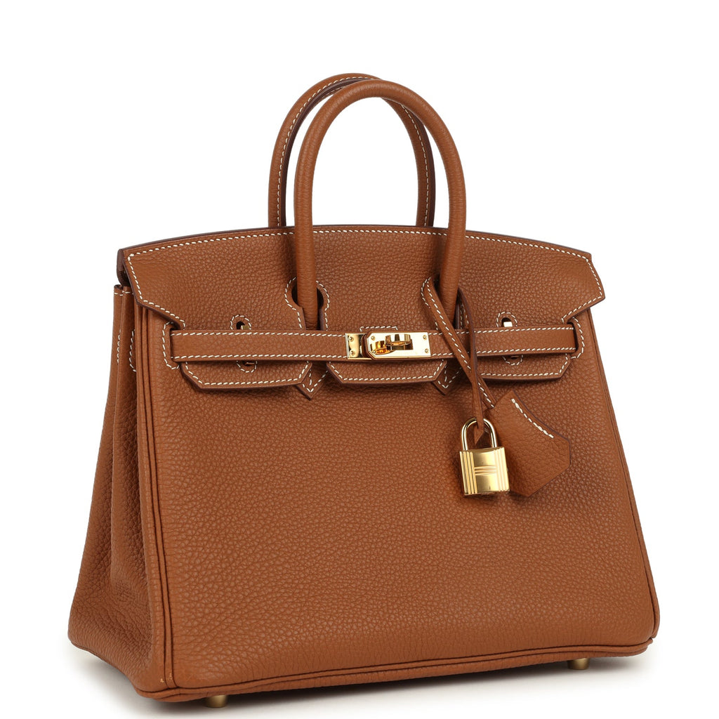 Hermes Birkin 25 Gold Togo Gold Hardware