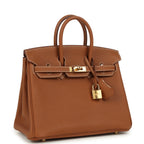 Hermes Birkin 25 Gold Togo Gold Hardware
