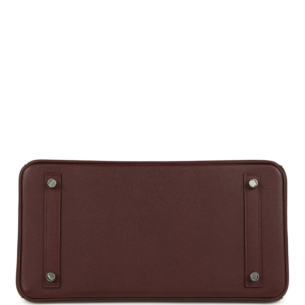 Hermes Birkin 30 Bordeaux Epsom Palladium Hardware
