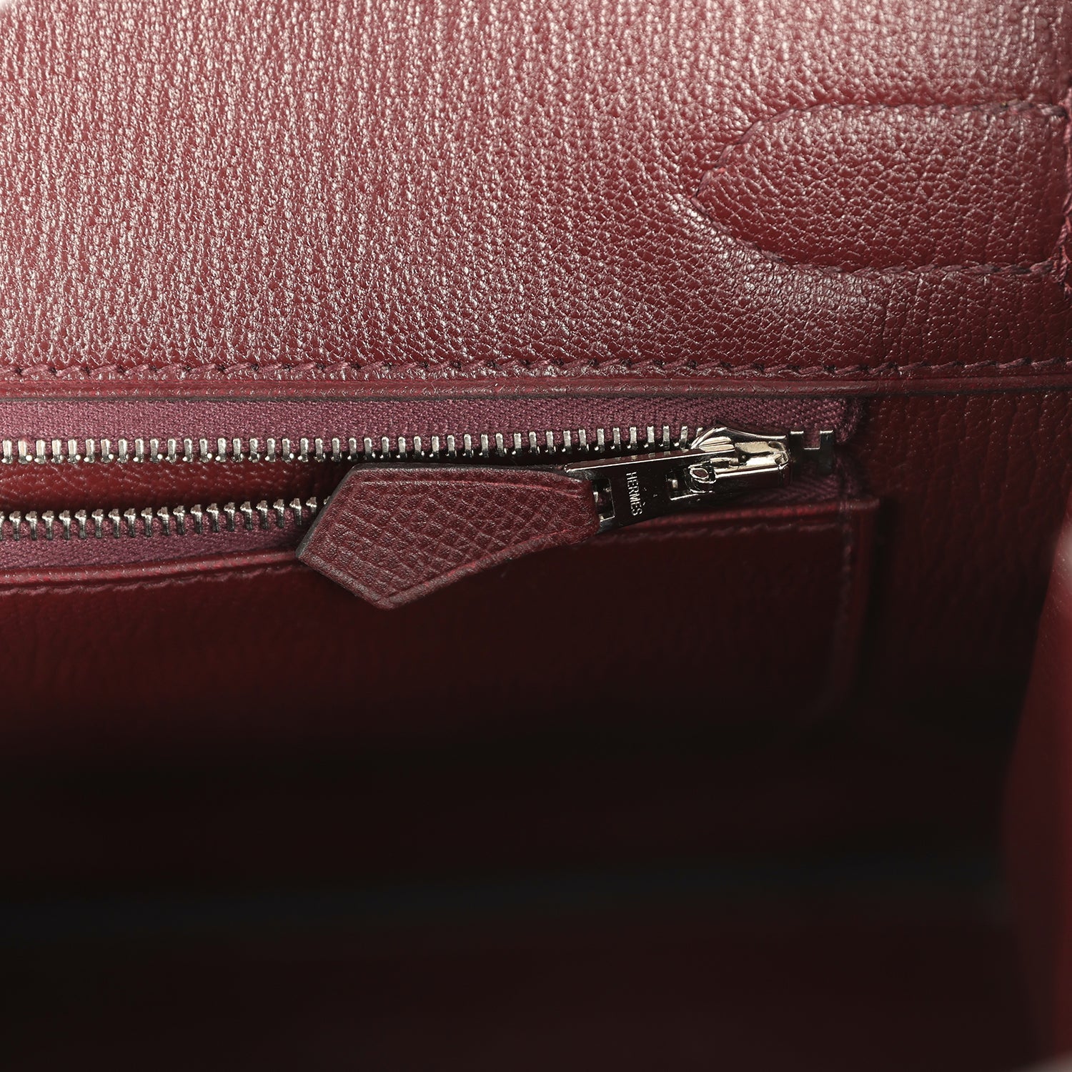 Hermes Birkin 30 Bordeaux Epsom Palladium Hardware