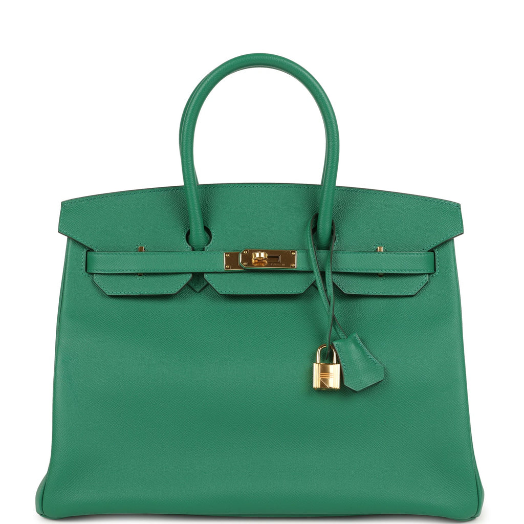 Hermes Birkin 35 Vert Vertigo Epsom Gold Hardware