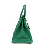 Hermes Birkin 35 Vert Vertigo Epsom Gold Hardware