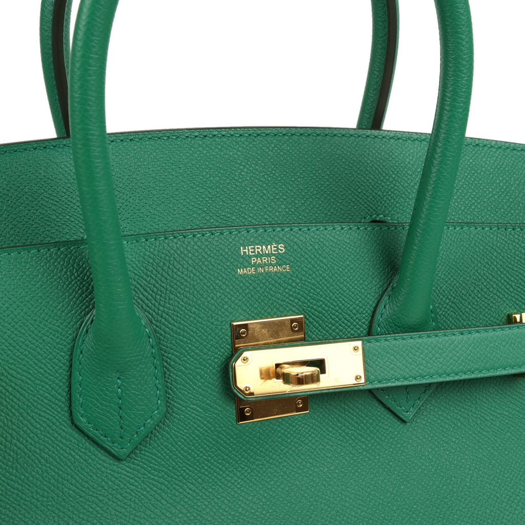 Hermes Birkin 35 Vert Vertigo Epsom Gold Hardware