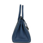 Hermes Birkin 30 Bleu Agate Clemence Palladium Hardware