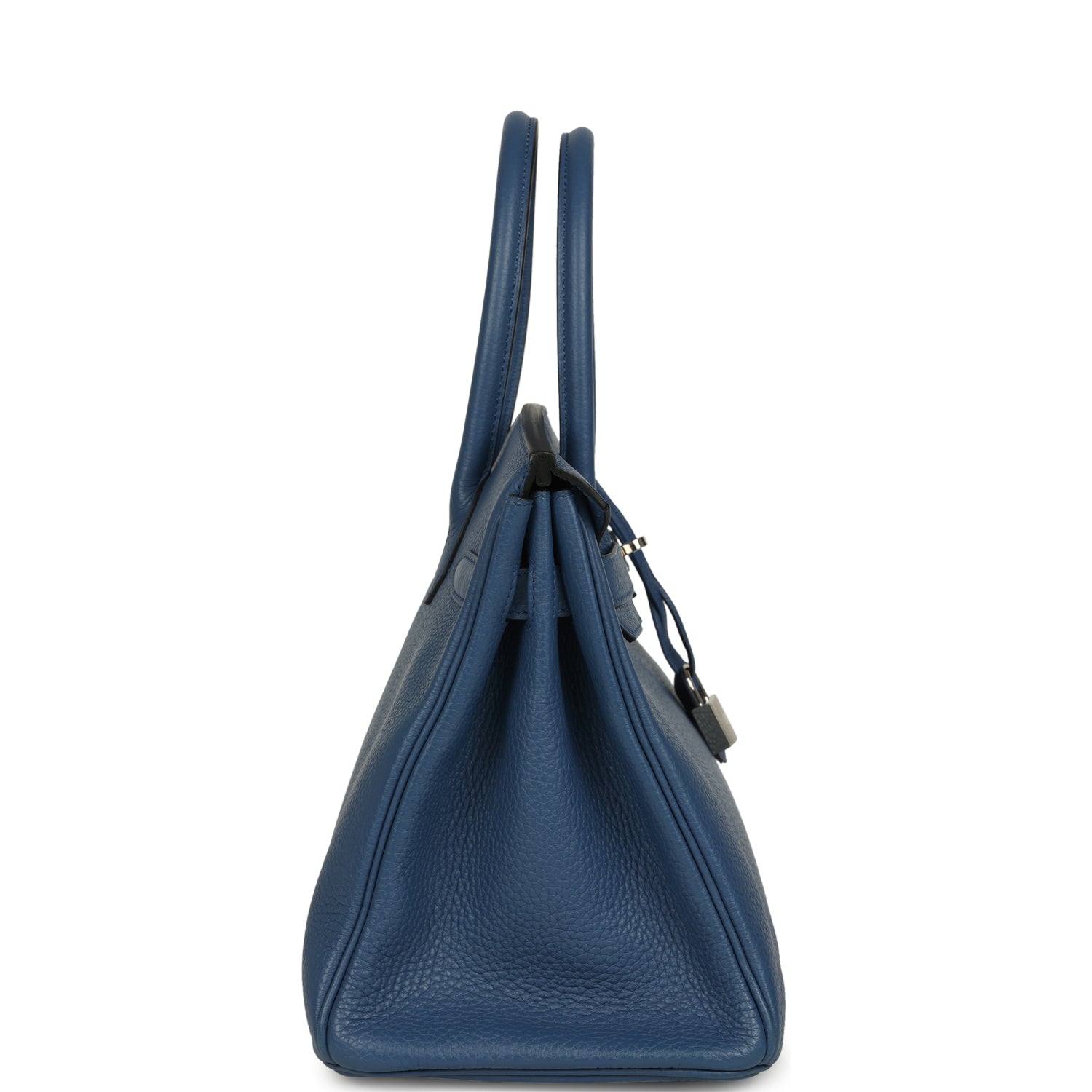 Hermes Birkin 30 Bleu Agate Clemence Palladium Hardware