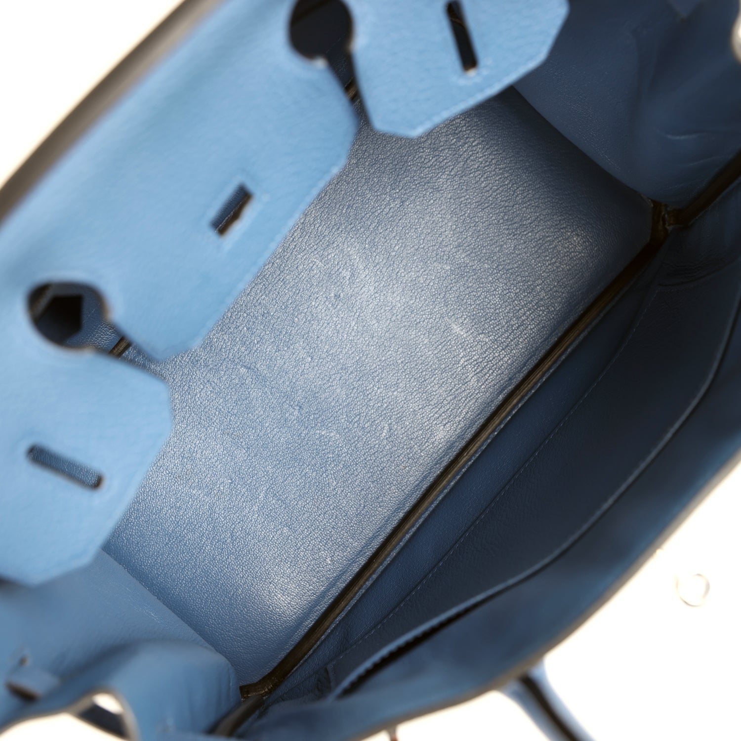 Hermes Birkin 30 Bleu Agate Clemence Palladium Hardware