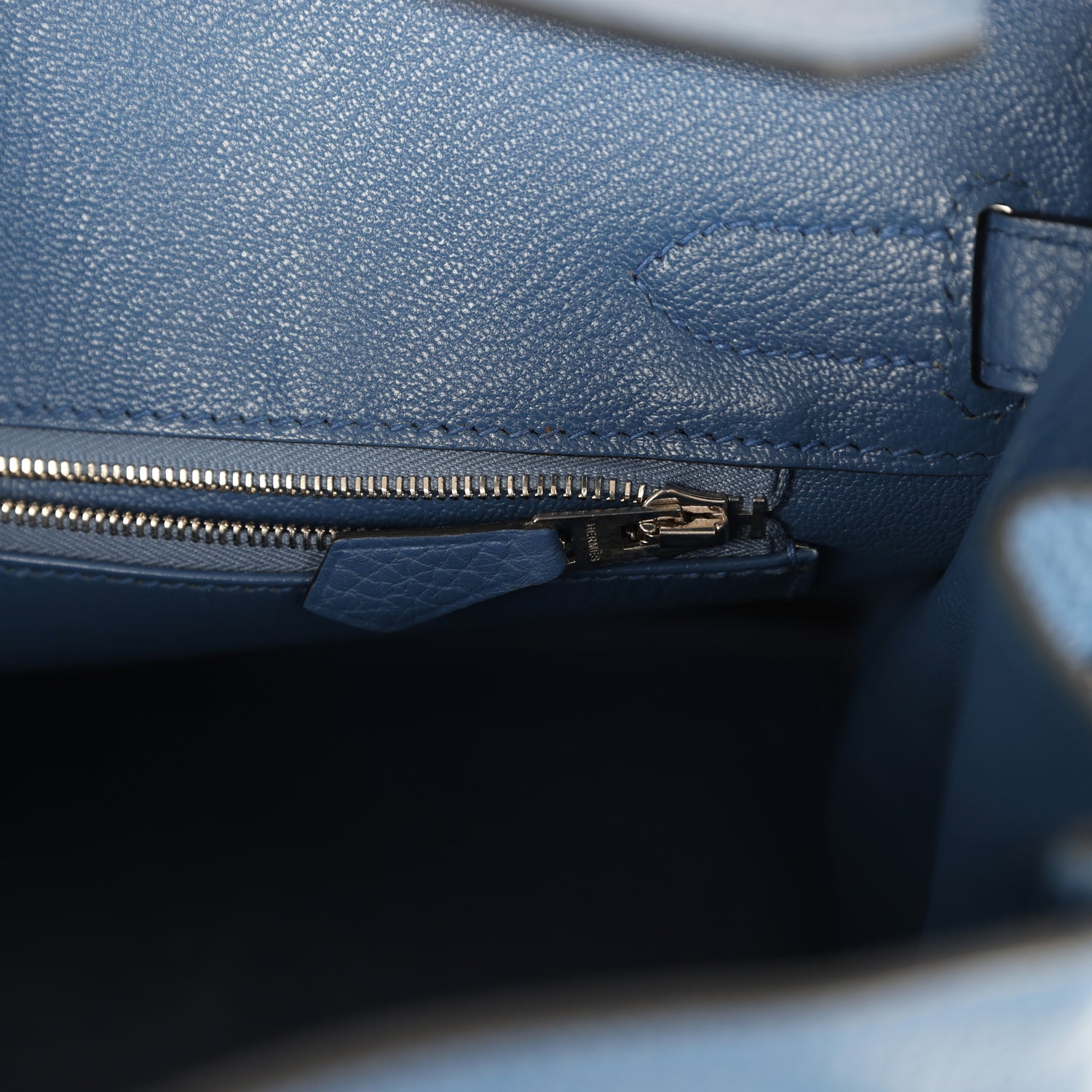 Hermes Birkin 30 Bleu Agate Clemence Palladium Hardware