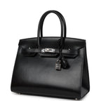 Hermes Birkin Sellier 30 Black Box Palladium Hardware
