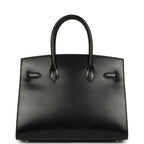 Hermes Birkin Sellier 30 Black Box Palladium Hardware