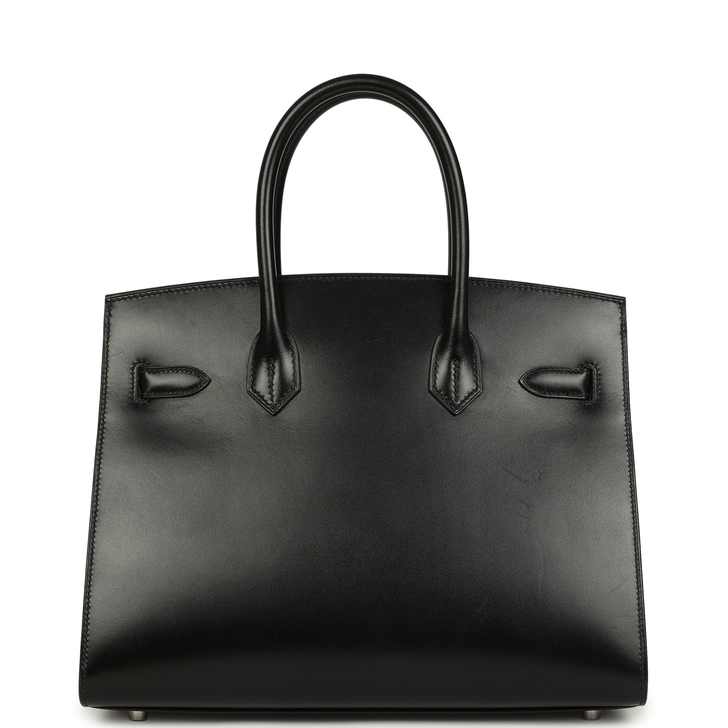 Hermes Birkin Sellier 30 Black Box Palladium Hardware