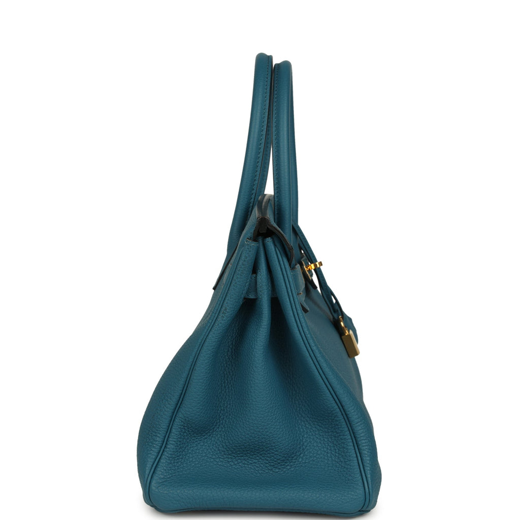 Hermes Birkin 30 Cobalt Togo Gold Hardware