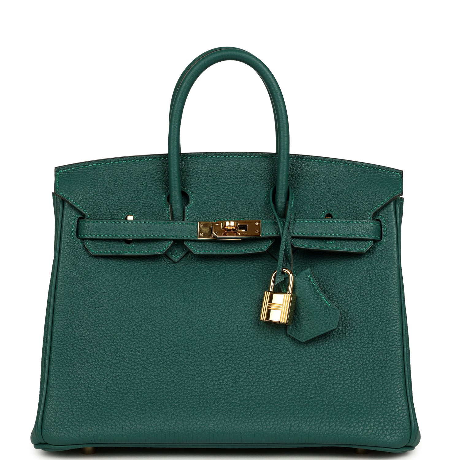Hermes Birkin 25 Malachite Togo Gold Hardware