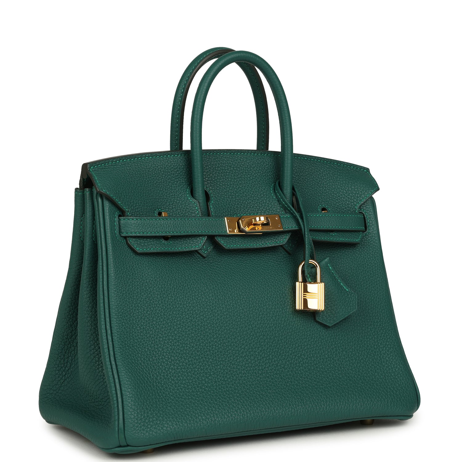Hermes Birkin 25 Malachite Togo Gold Hardware
