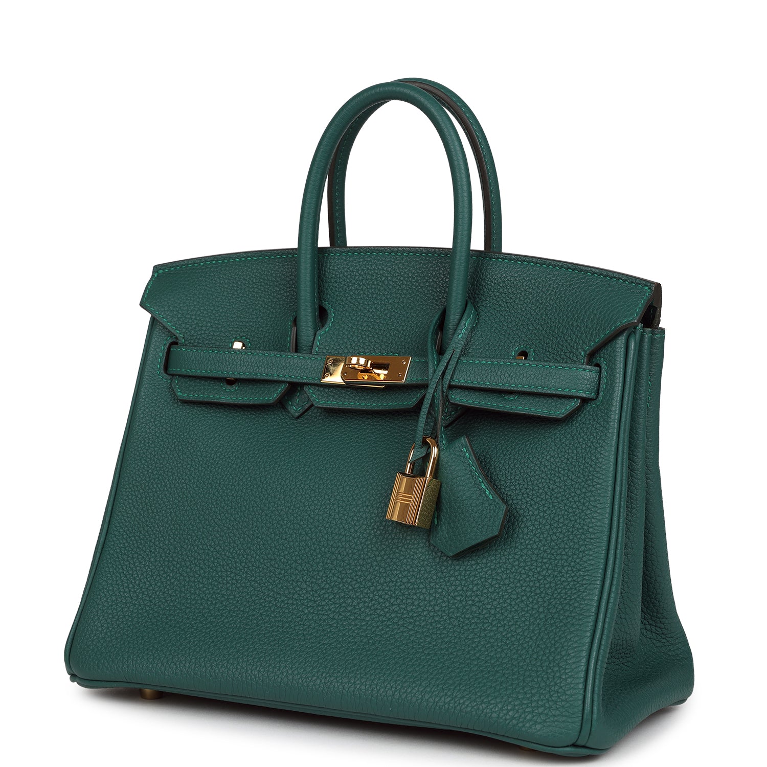 Hermes Birkin 25 Malachite Togo Gold Hardware