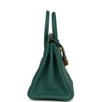 Hermes Birkin 25 Malachite Togo Gold Hardware