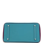 Hermes Special Order (HSS) Birkin 35 Bleu Izmir and Anemone Togo Brushed Palladium Hardware