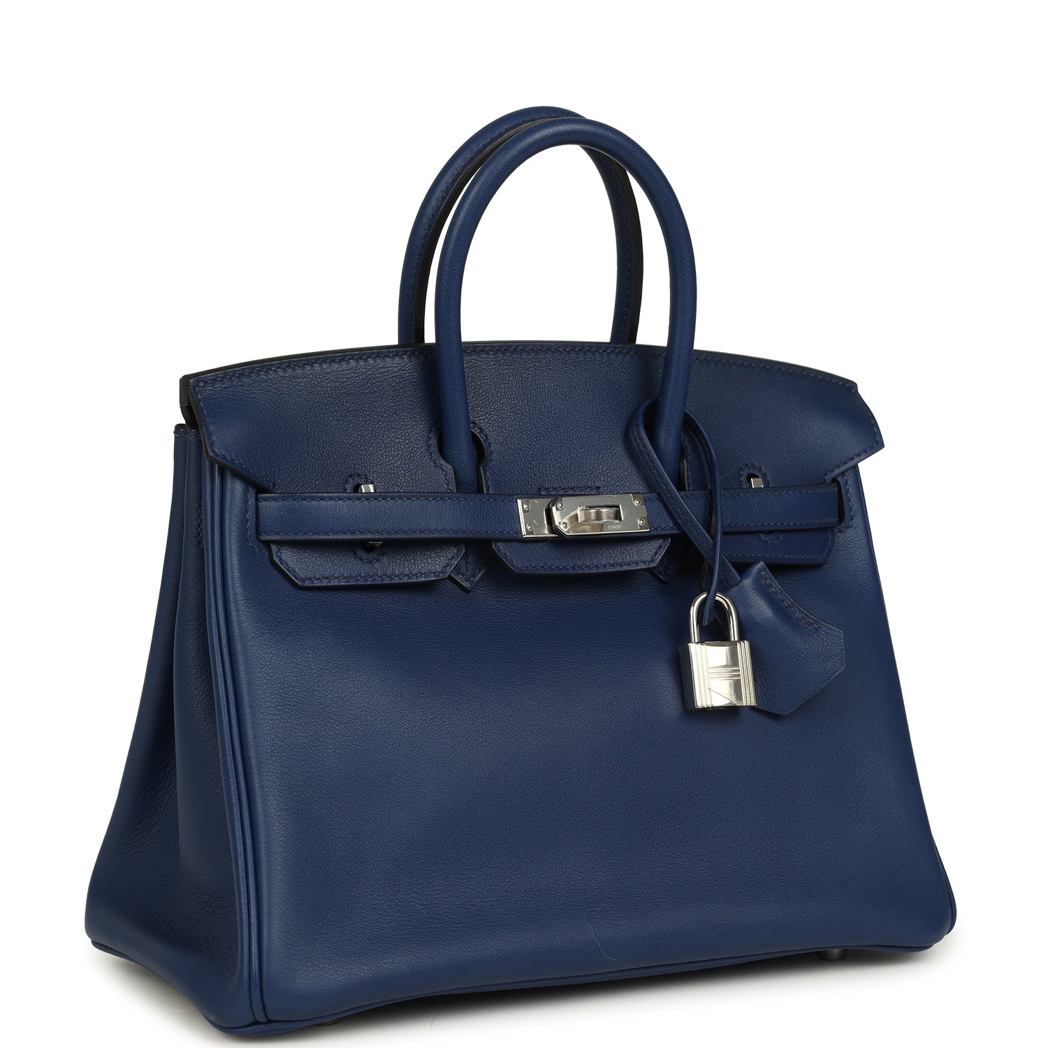 Hermes Birkin 25 Bleu Saphir Swift Palladium Hardware