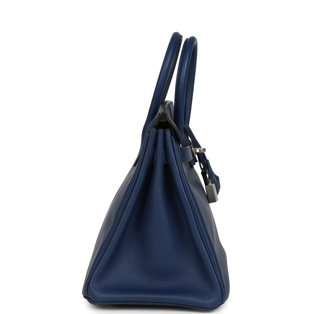 Hermes Birkin 25 Bleu Saphir Swift Palladium Hardware