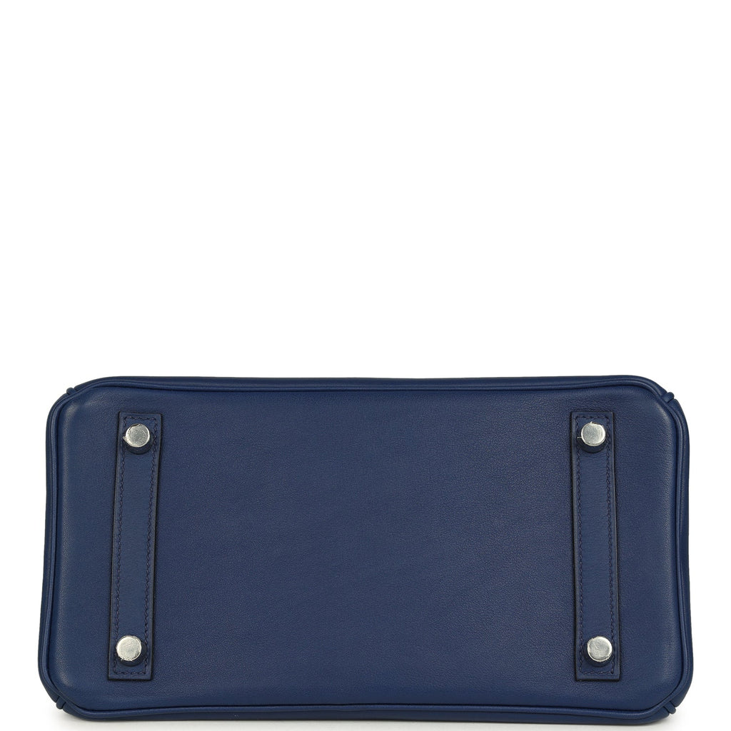 Hermes Birkin 25 Bleu Saphir Swift Palladium Hardware