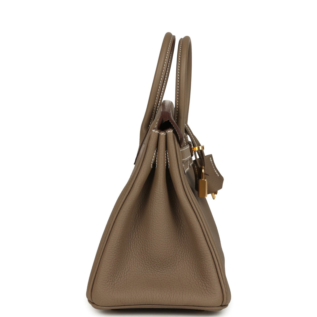 Hermes Birkin 25 Etoupe Togo Gold Hardware