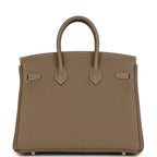 Hermes Birkin 25 Etoupe Togo Gold Hardware