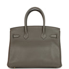 Hermes Birkin 30 Etain Clemence Gold Hardware