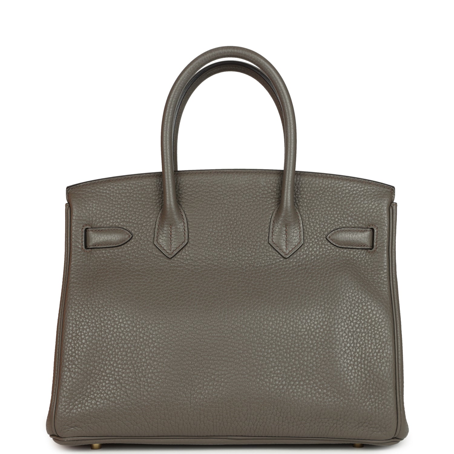 Hermes Birkin 30 Etain Clemence Gold Hardware