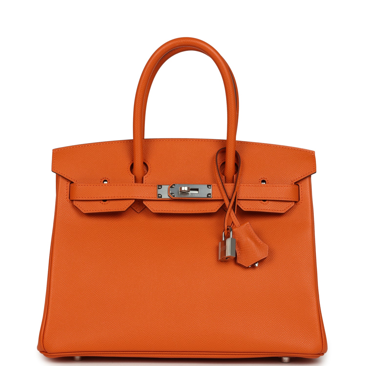 Hermes Birkin 30 Orange Epsom Palladium Hardware
