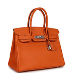 Hermes Birkin 30 Orange Epsom Palladium Hardware