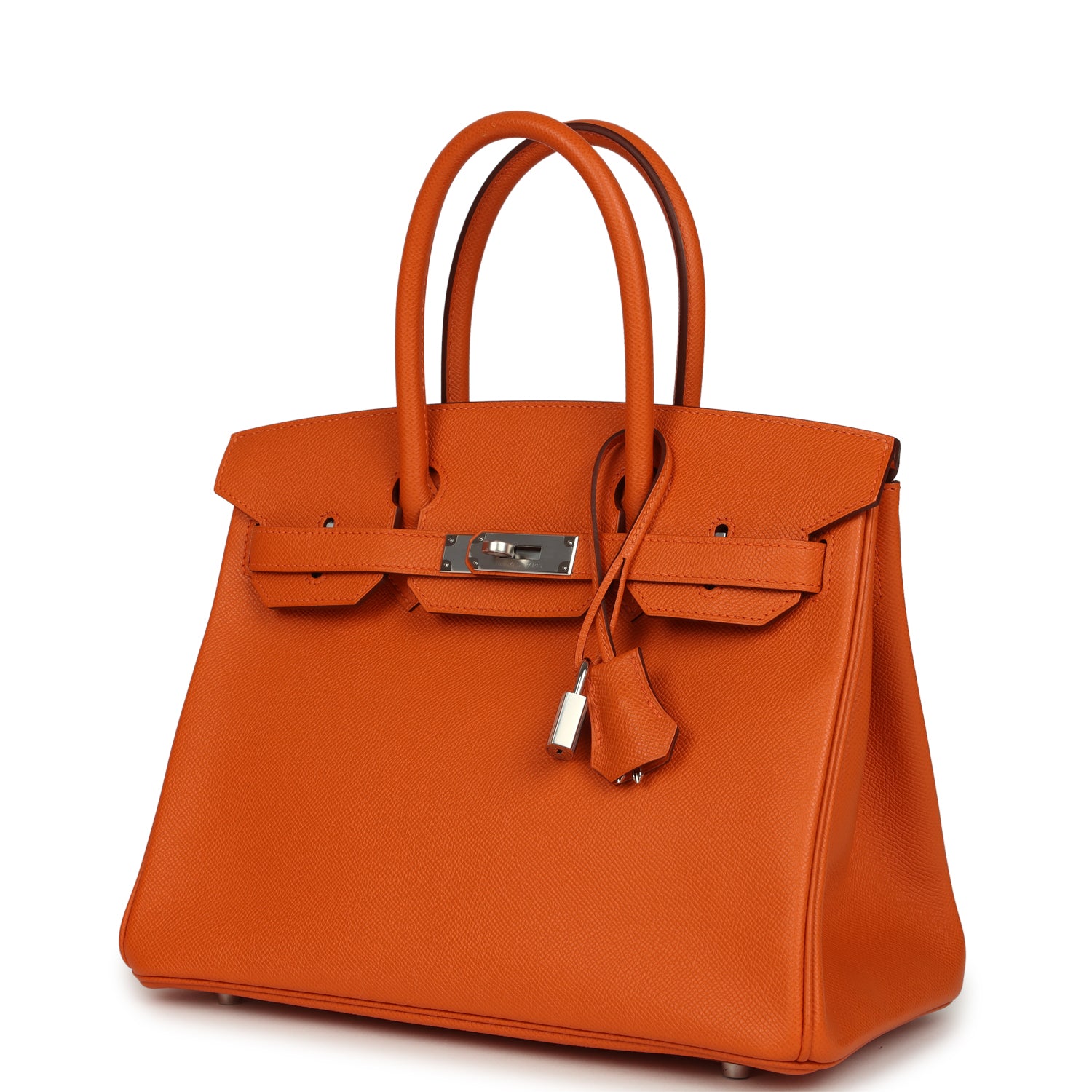 Hermes Birkin 30 Orange Epsom Palladium Hardware