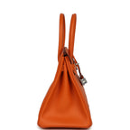 Hermes Birkin 30 Orange Epsom Palladium Hardware