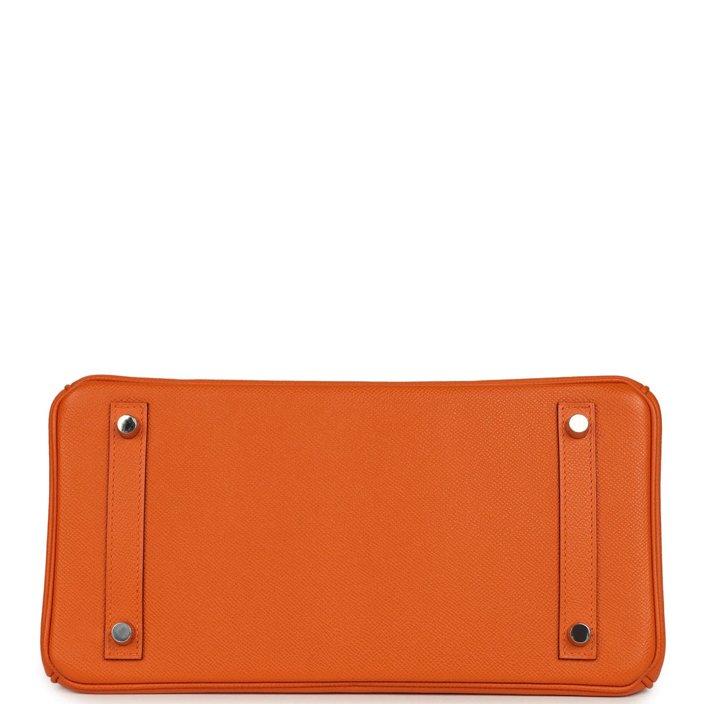 Hermes Birkin 30 Orange Epsom Palladium Hardware