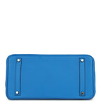 Hermes Birkin 35 Bleu Hydra Clemence Gold Hardware