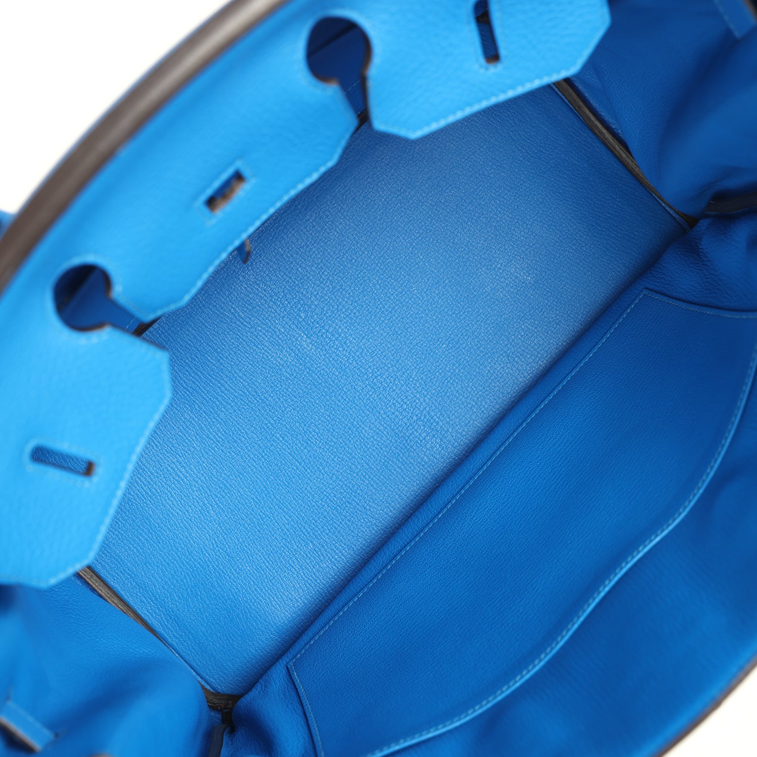 Hermes Birkin 35 Bleu Hydra Clemence Gold Hardware