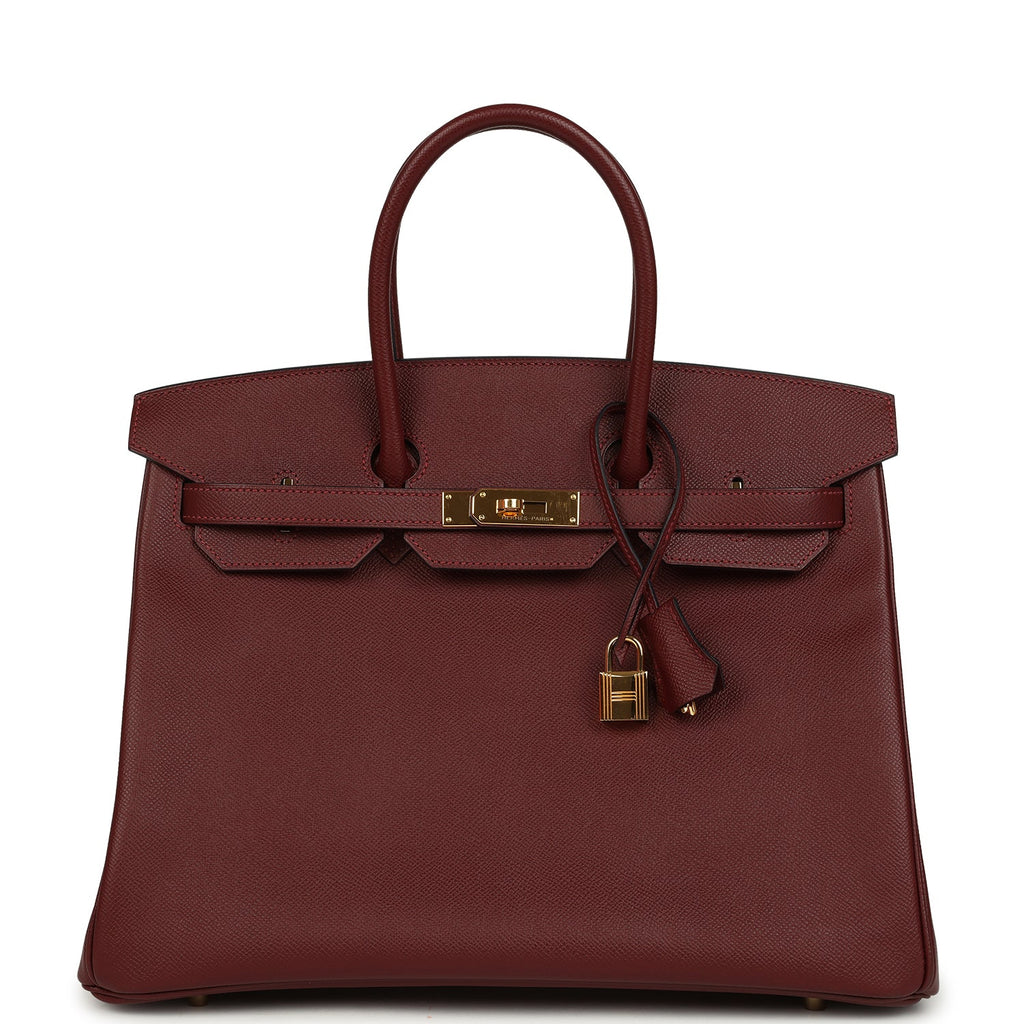 Hermes Birkin 35 Rouge H Epsom Gold Hardware