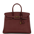 Hermes Birkin 35 Rouge H Epsom Gold Hardware