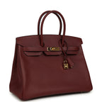 Hermes Birkin 35 Rouge H Epsom Gold Hardware