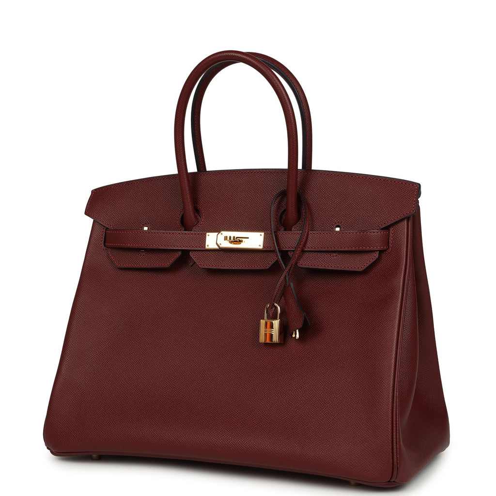 Hermes Birkin 35 Rouge H Epsom Gold Hardware