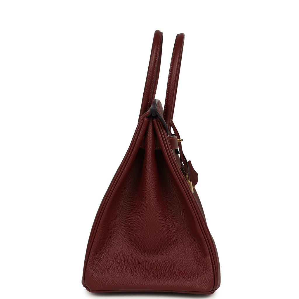 Hermes Birkin 35 Rouge H Epsom Gold Hardware