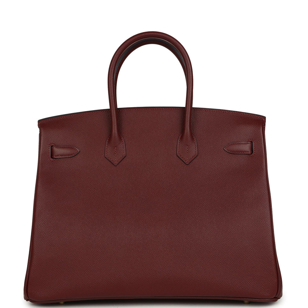 Hermes Birkin 35 Rouge H Epsom Gold Hardware