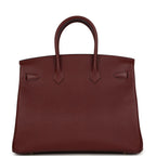 Hermes Birkin 35 Rouge H Epsom Gold Hardware