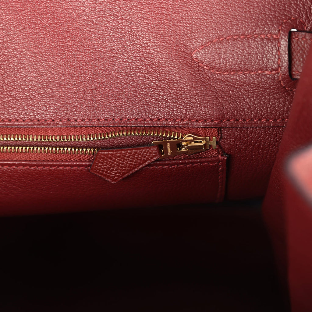 Hermes Birkin 35 Rouge H Epsom Gold Hardware