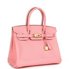 Hermes Birkin 30 Rose Confetti Epsom Gold Hardware