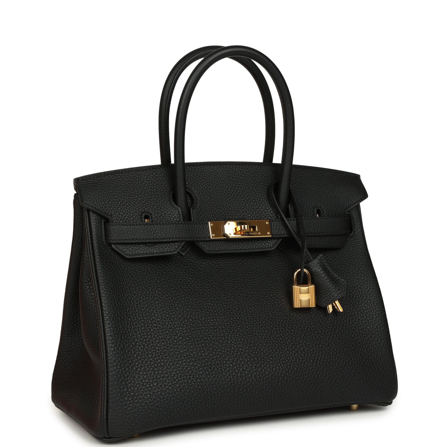Hermes Birkin 30 Black Togo Gold Hardware