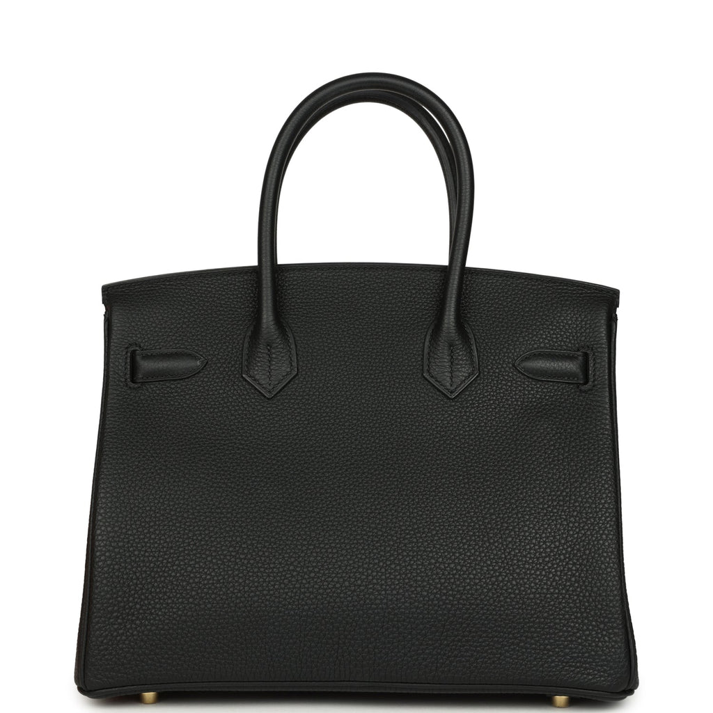 Hermes Birkin 30 Black Togo Gold Hardware