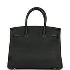 Hermes Birkin 30 Black Togo Gold Hardware