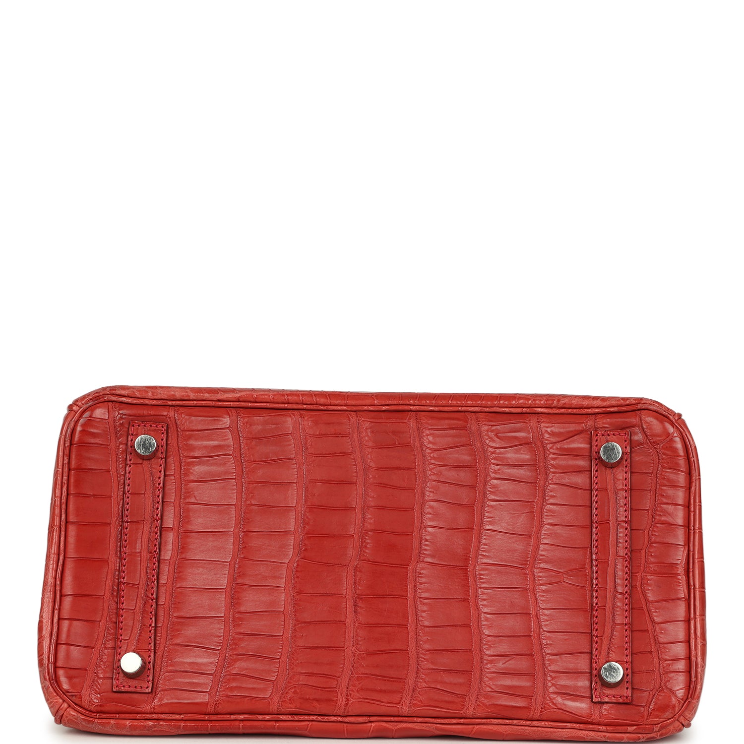 Hermes Birkin 30 Rouge Indien Matte Porosus Crocodile Palladium Hardware