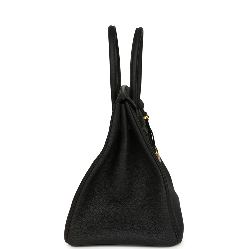 Hermes Birkin 35 Black Togo Gold Hardware