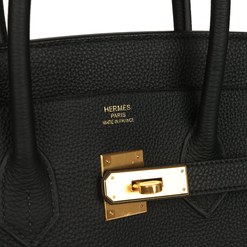 Hermes Birkin 35 Black Togo Gold Hardware